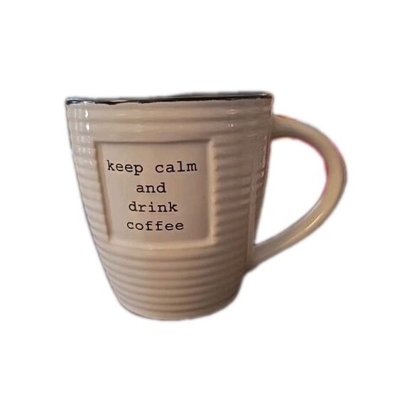 THE OLD POTTERY COMPANY 20 Ounce Mug Keep Calm And Drink Coffee - Picture 1 of 6